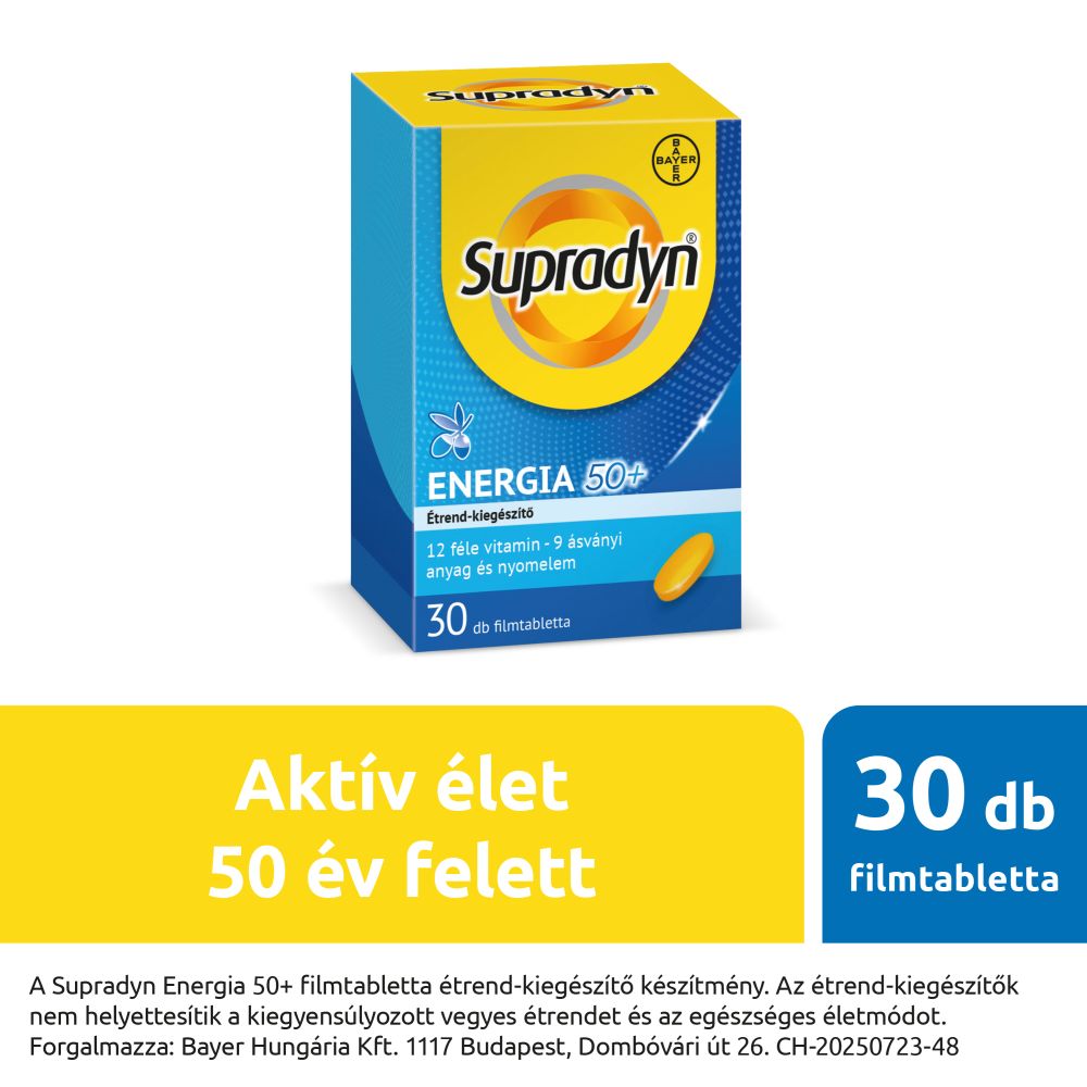 Supradyn Energy 50+ filmtabletta